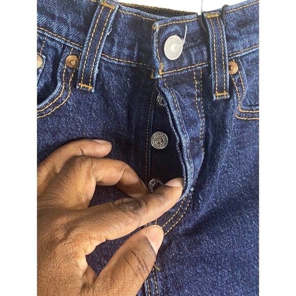 Levi's Premium Wedgie Straight Fit Salsa Charleston Outlasted Dark Wash 23X28 - Picture 4 of 13